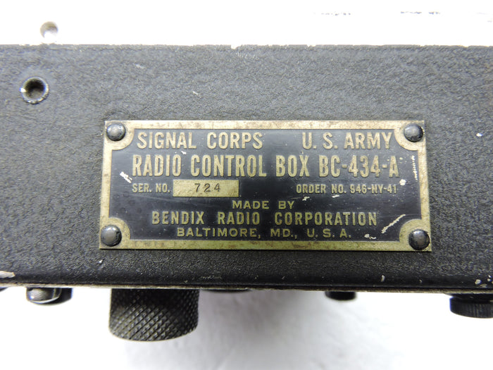 Control Unit, BC-434-A, of SCR-269 Automatic Radio Compass, B-17, B-24, B-29