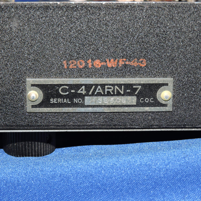 Control Unit C-4, of ARN-7 Automatic Radio Compass, for Parts or Repair