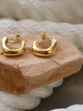 Demi Gold Non-Tarnish Classic C Hoop Earring