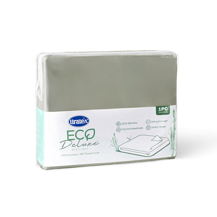 Packaging of the Eco Deluxe Bed Linens Duvet Cover in green