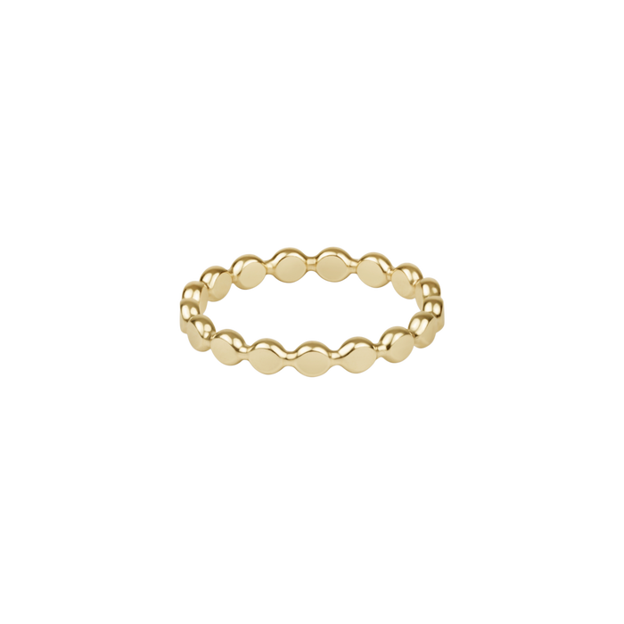 enewton Classic Gold 2.5mm Beaded Disc Ring