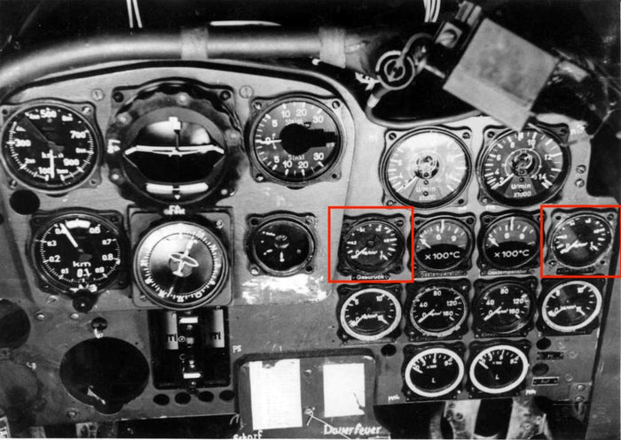 Exhaust Pressure Differential Gauge, Fl20515, Luftwaffe