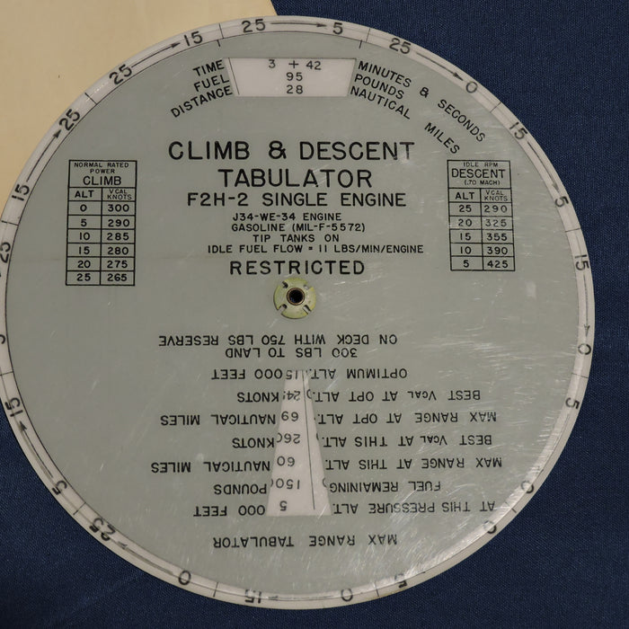 F2H-2 Banshee Fighter Cruise Control / Rest / Climb-Descent Computer Kit 1950s