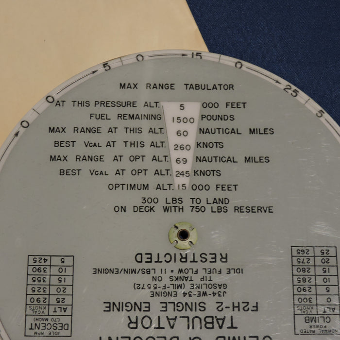 F2H-2 Banshee Fighter Cruise Control / Rest / Climb-Descent Computer Kit 1950s
