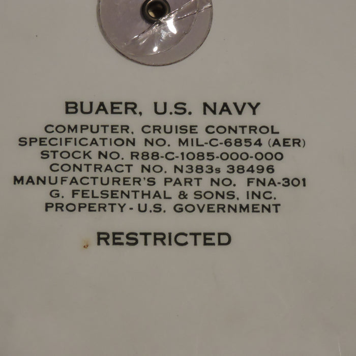F2H-2 Banshee Fighter Cruise Control / Rest / Climb-Descent Computer Kit 1950s