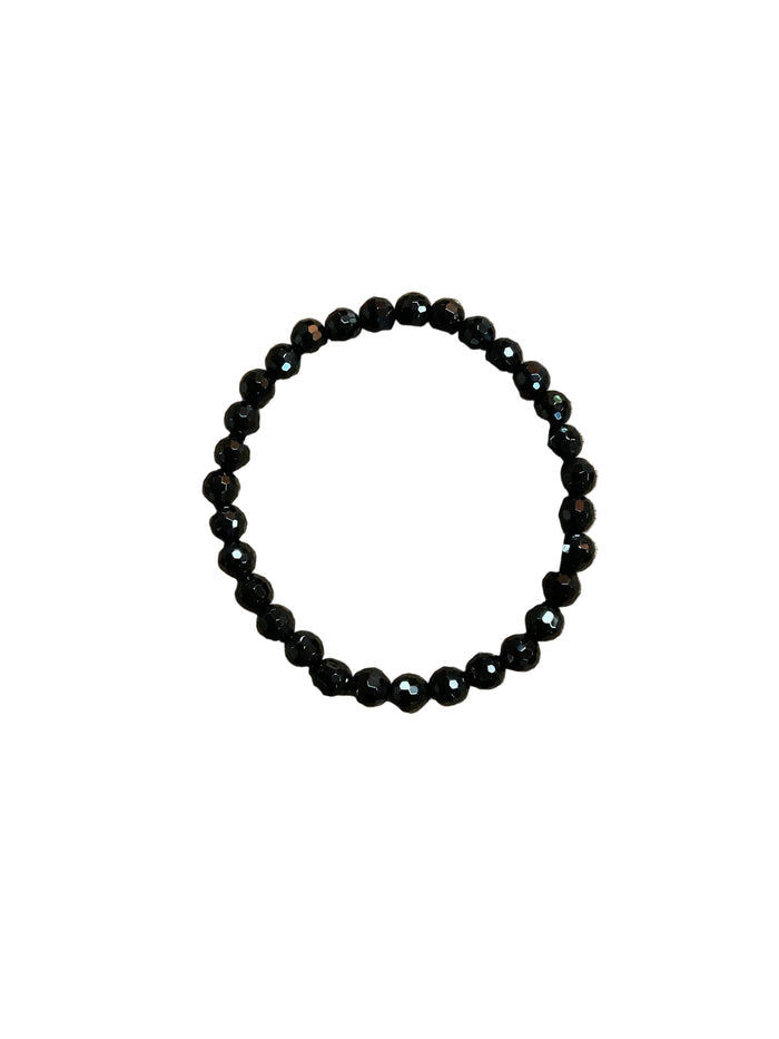 Faceted Black Onyx Bracelet