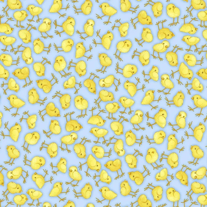 Farm Babies Fabric, Tossed Chicks, Q-551-11