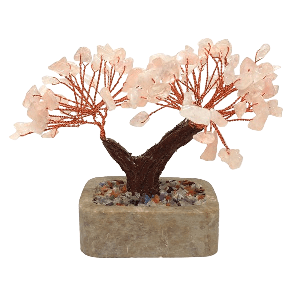 Figurine - Gemstone Tree Rose Quartz