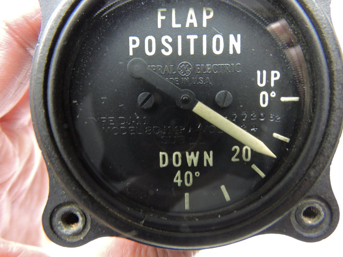 Flap Position Indicator B-24 Liberator, PB4Y Privateer, WWII GE DJ11