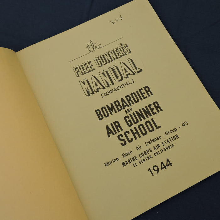 Free Gunner's Manual, USMC Air Defense Group, 1944