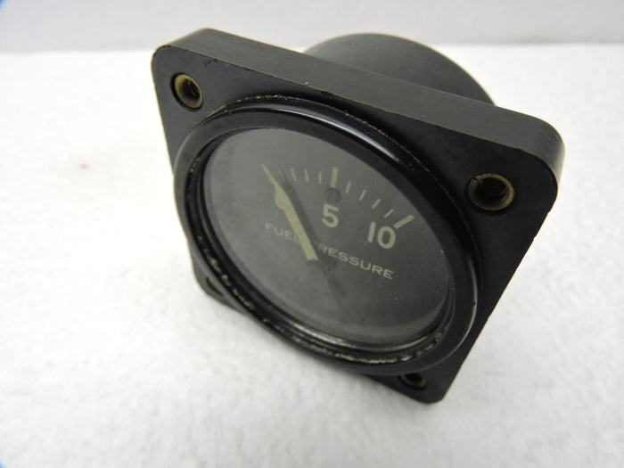 Fuel Pressure Gauge, 10PSI, PN 88G502, Bureau of Aeronautics US Navy