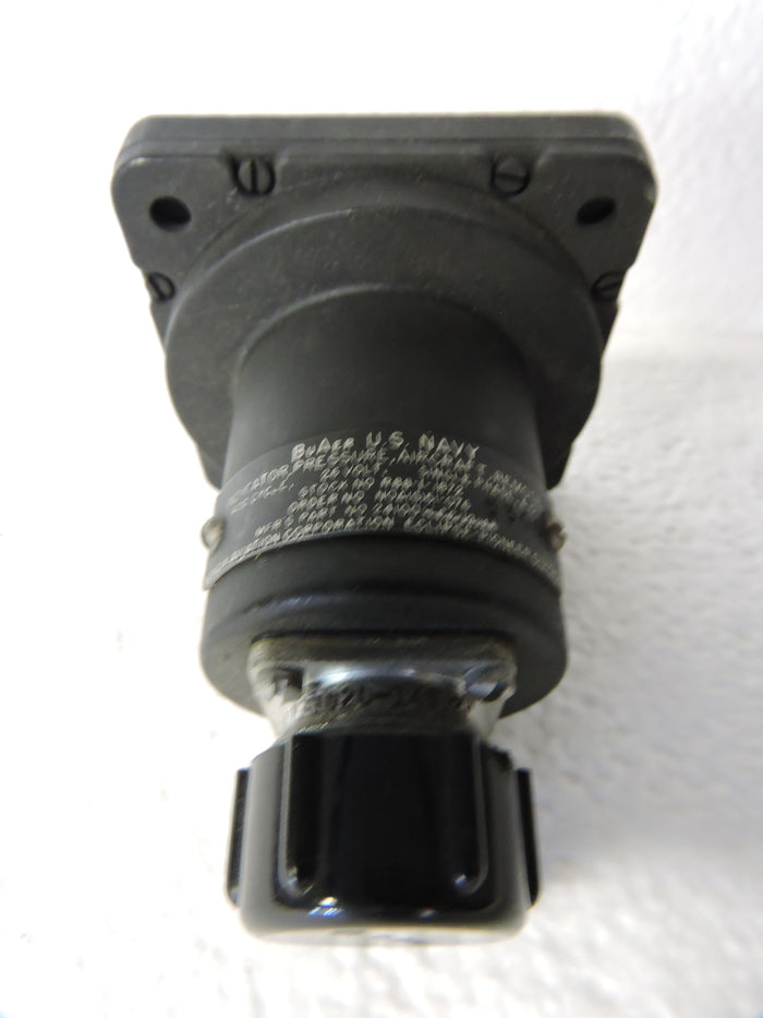 Fuel Pressure Gauge, 50PSI, R88-I-1872, Bureau of Aeronautics US Navy
