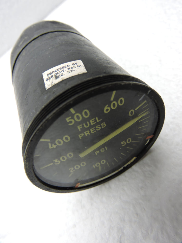 Fuel Pressure Gauge, 600 PSI Type C-34, F-86A