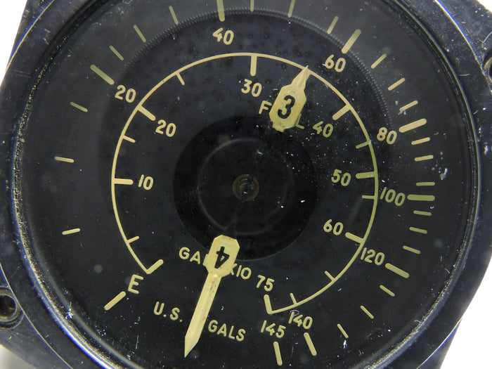 Fuel Quantity Indicator, C-69 Lockheed Constellation, Tanks 3&4,EA155AN-B-3