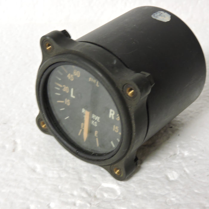 Fuel Quantity Indicator, Front-Reserve Tanks, P-38 Lightning, GE 8DJ12LAF (2)