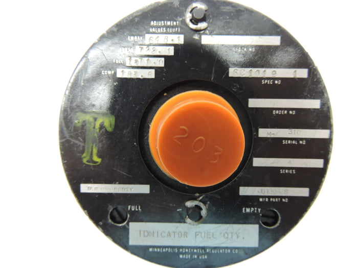 Fuel Quantity Indicator Minneapolis-Honeywell JG130A28