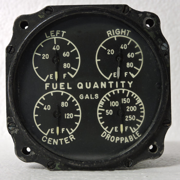 Fuel Quantity Indicator, TBM Avenger, 4 Tank, Liquidometer EA-140-4