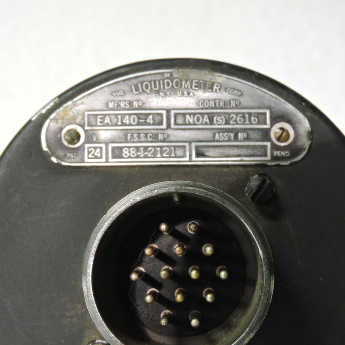 Fuel Quantity Indicator, TBM Avenger, 4 Tank, Liquidometer EA-140-4