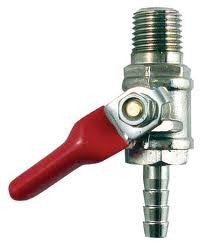 Gas Shutoff Valve 1/4" with 5/16" Barb