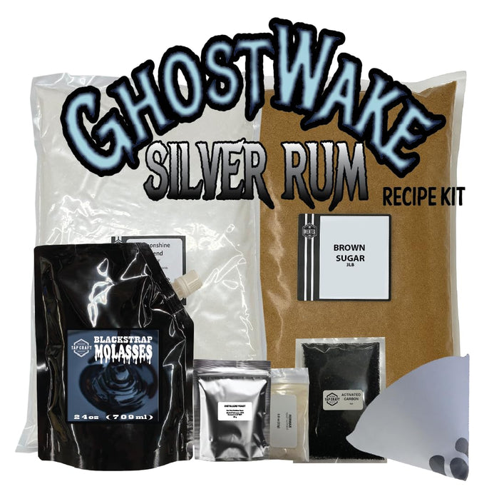 GHOSTWAKE Silver Rum Recipe Kit, 5 Gallon