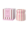Grecian Sand Striped Candle