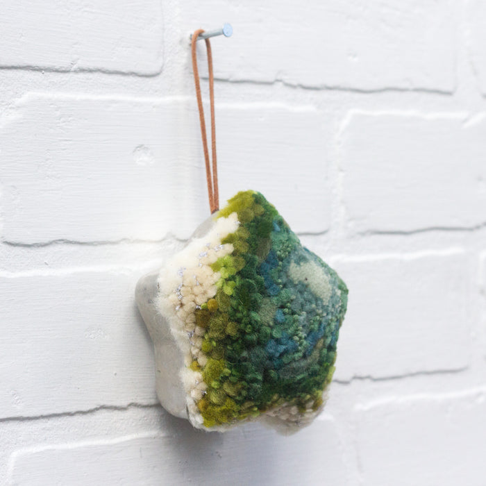 Green Star Puff | Ornament or Everyday Art