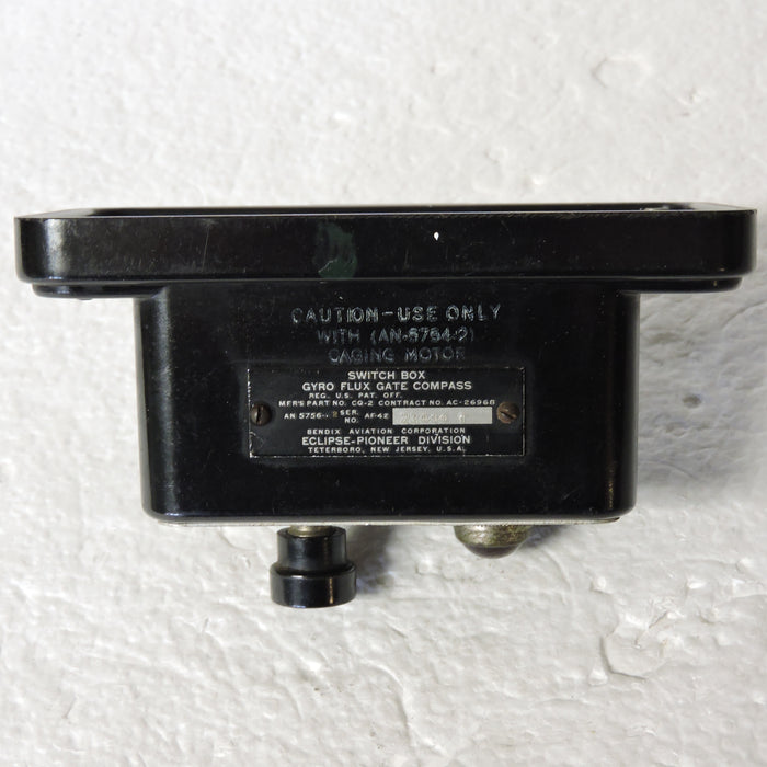 Gyro Flux Gate Compass System Caging Switch AN5756-1, PN CQ-2