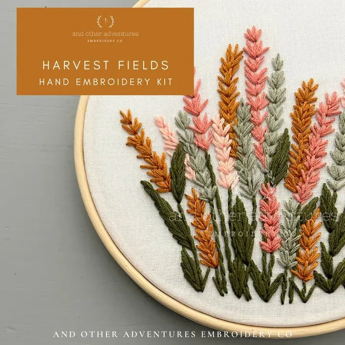 Hand Embroidery Kit -Harvest Fields