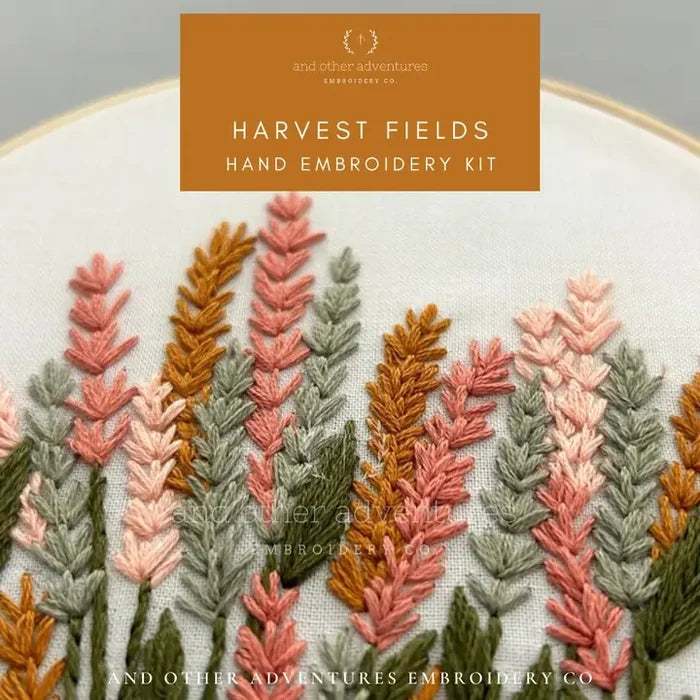 Hand Embroidery Kit -Harvest Fields
