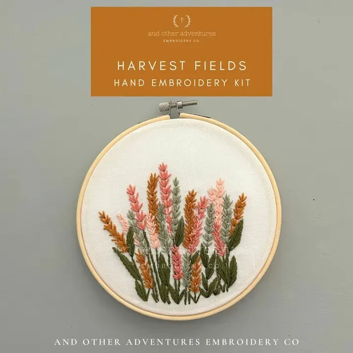 Hand Embroidery Kit -Harvest Fields