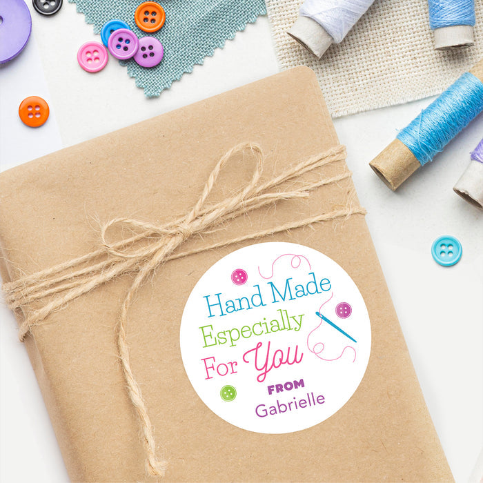 "Hand Made Especially For You" Stickers