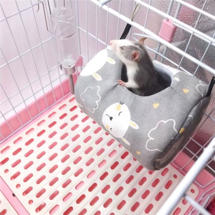 Hammock Bed for Small Pets – Cozy, Hanging Comfort for Hamsters, Rats & Guinea Pigs