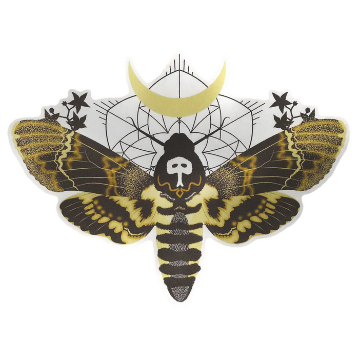 Hawkmoth Matte Mirror Sticker