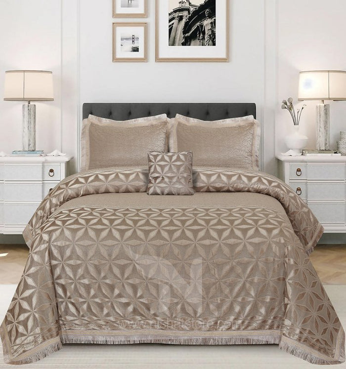 Heavy Palachi Bed Sheet Set 4 Pcs Design 554 - Nishat Creative Store