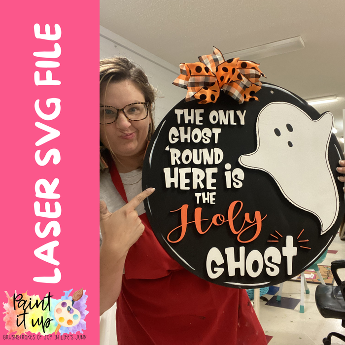Holy Ghost Halloween SVG file (please read file description carefully)