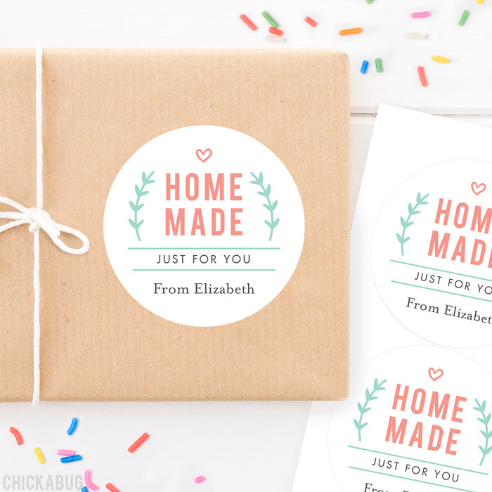 "Home Made Just For You" Stickers