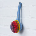 Ice Cream Scoop Puff | Fiber Sculpture in Blue Frame