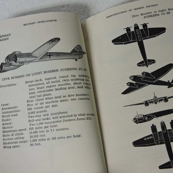 Identification of German Aircraft/Luftwaffe, US War Dept, 1942, FM 30-35