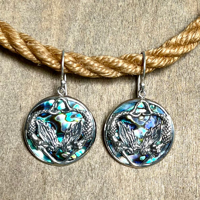 Abalone Mermaid Earrings