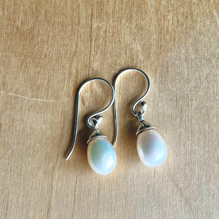 Bell Drop Pearl Earrings