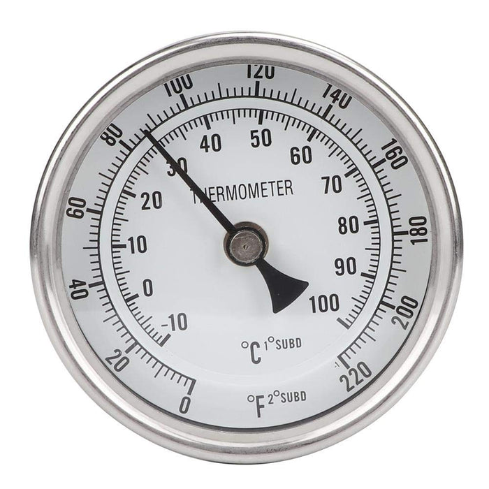 Inline Counterflow Thermometer Assembly with 2-Piece Valve