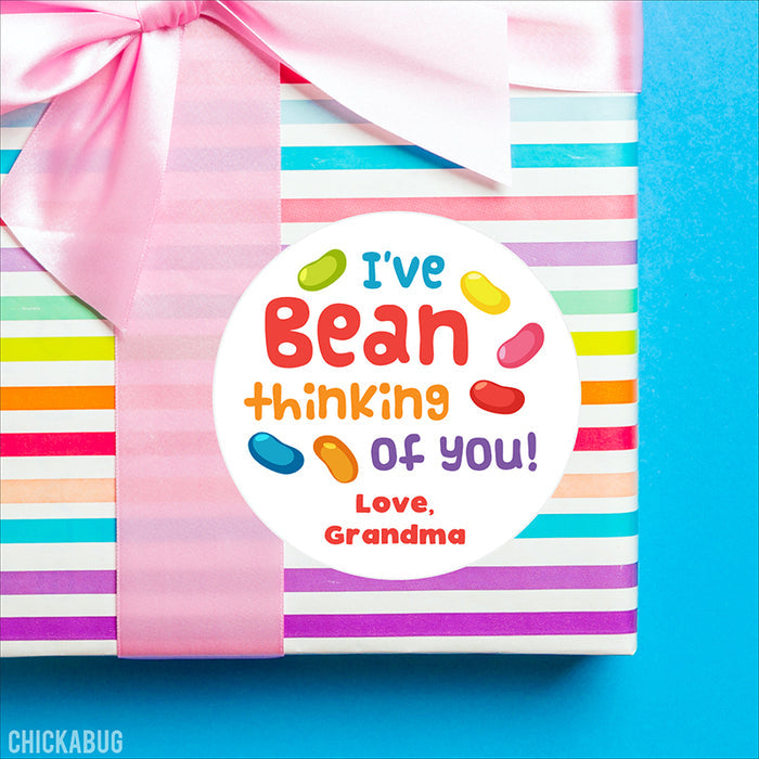 "I've Bean Thinking Of You" Stickers