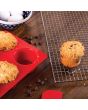 Jumbo Muffin Pan, Silicone - 6 Cup