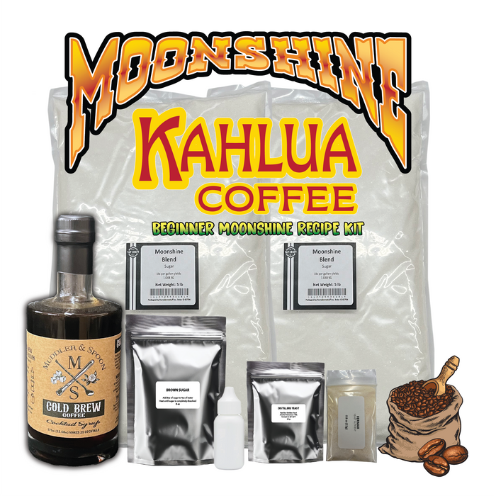 Kahlua Coffee Moonshine Sugar Wash Ingredient and Fermentation Kit