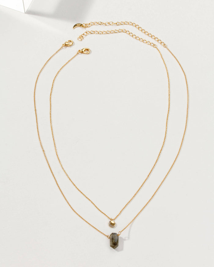 Labradorite Luz de Luna Necklace Set