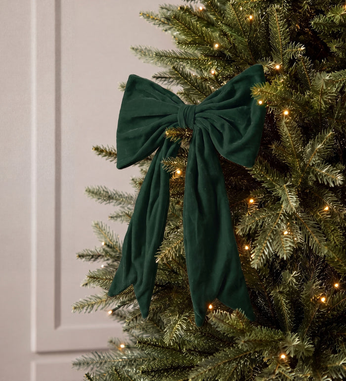 Large green bow