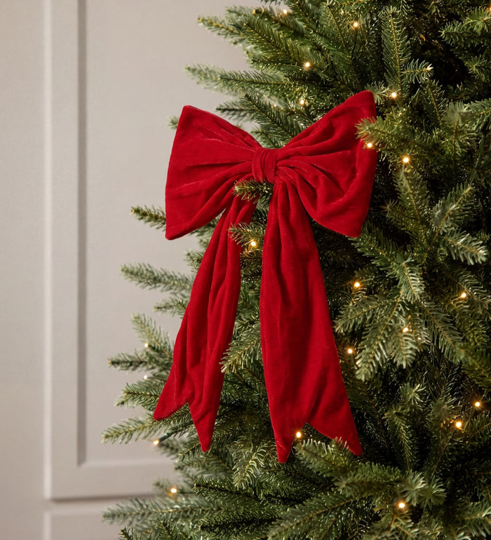 Large red bow