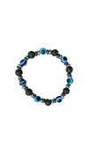 Lava Stone, Evil Eye & Hematite Bracelet