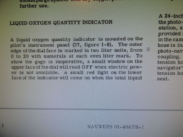 Liquid Oxygen Quantity Indicator, A3 Skywarrior, Liquidometer EA905E-34