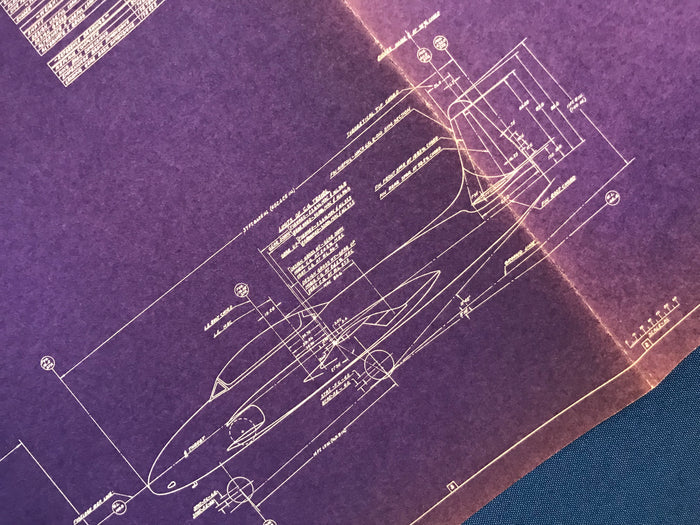 Lockheed P-80 Fighter Blueprint, General Arrangement, 1949
